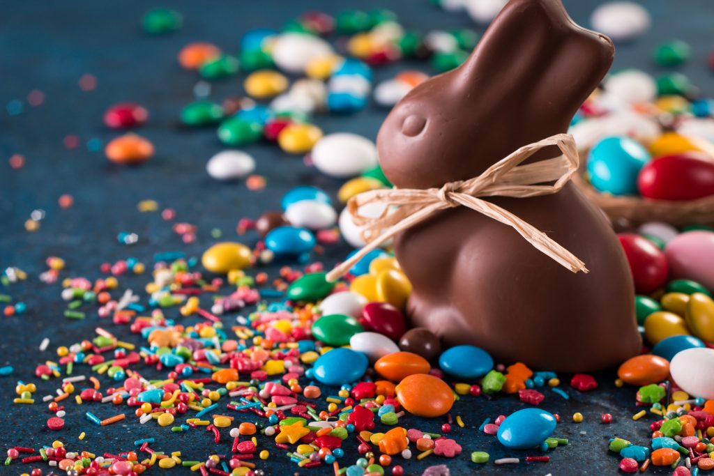 Tasty chocolate Easter bunny we'll be enjoying this Easter.
