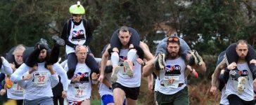 wife carrying race in finland