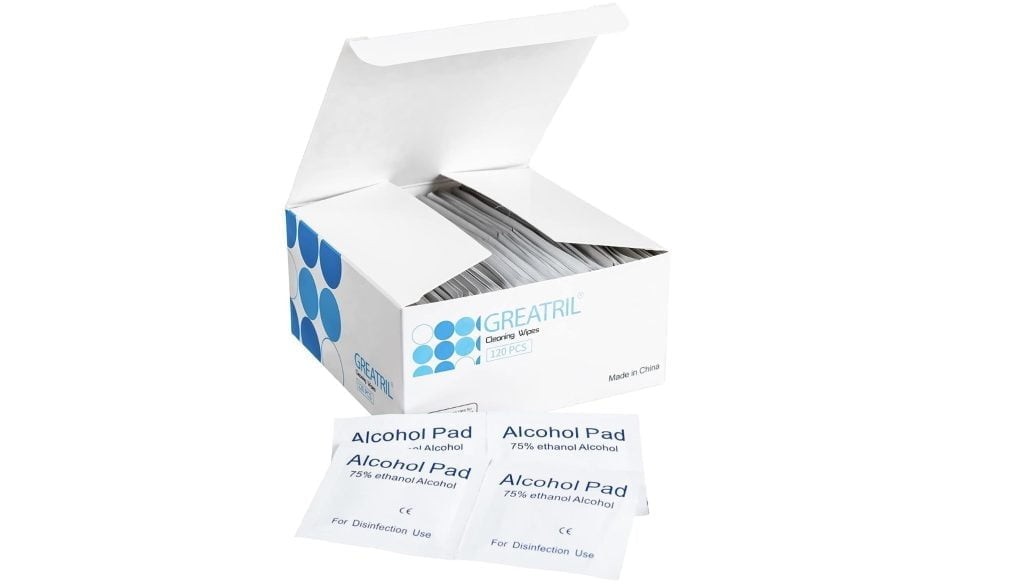 Antiseptic Wipes from Amazon for Running First Aid kits